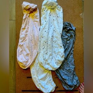 Four SNOO Happiest Baby Bassinet Sheets